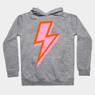 Pink and Orange Lightning Bolt Hoodie